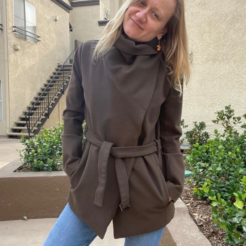 ANGL Brown Peacoat